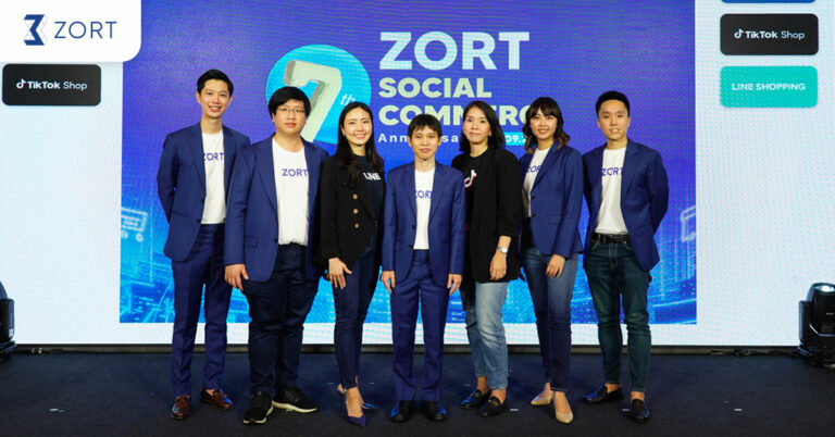 ZORT ประกาศความสำเร็จ 7 ปีแห่งผู้นำแพลตฟอร์มบริหารจัดการออเดอร์และสต๊อกครบวงจรตอกย้ำความเป็นหนึ่ง จับมือ LINE SHOPPING และ TikTok Shop บุก Social Commerce